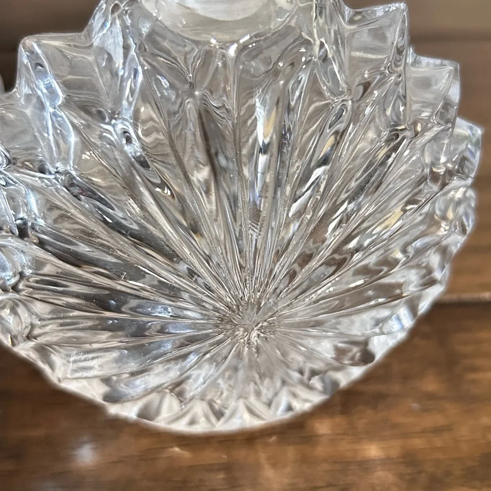 Vintage Crystal Perfume Bottle Pair | Vanity Decor Cut Glass